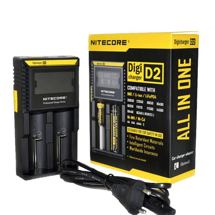 Nitecore Intellicharger D2 Hleðsludokka - Skýjaborgir